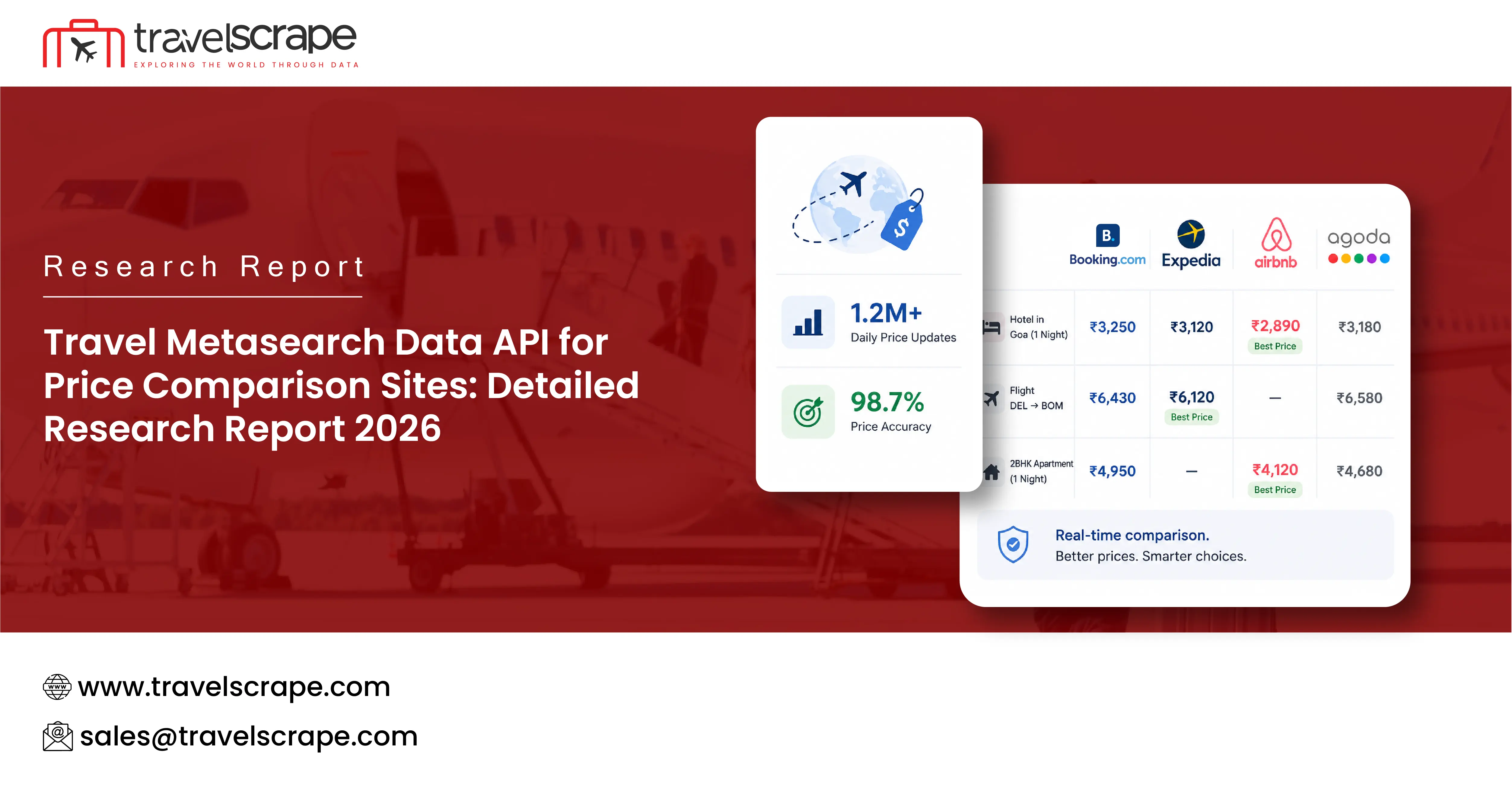 Travel Metasearch Data API for Price Comparison Sites